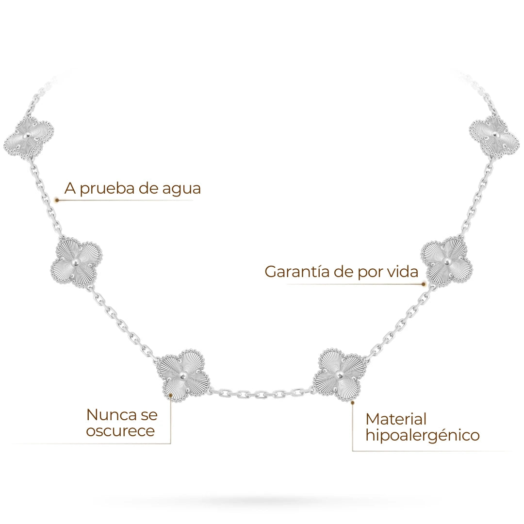 Collar Trébol Plata