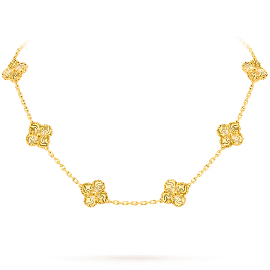 Collar Trébol Dorado – Baño de Oro 18K