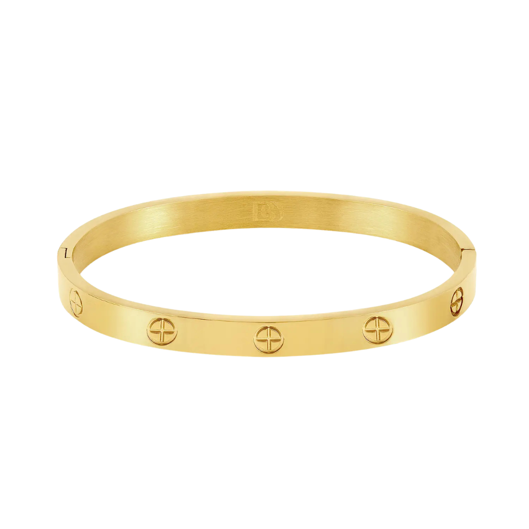 Brazalete Clásico – Baño de Oro 18K