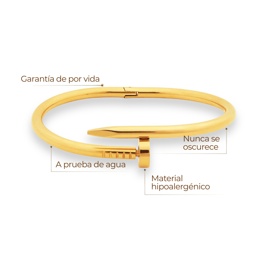 Brazalete Sofisticación – Baño de Oro 18K