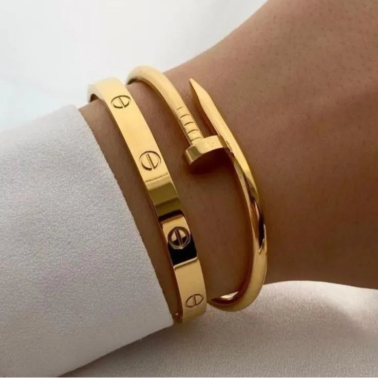 Brazalete Sofisticación – Baño de Oro 18K